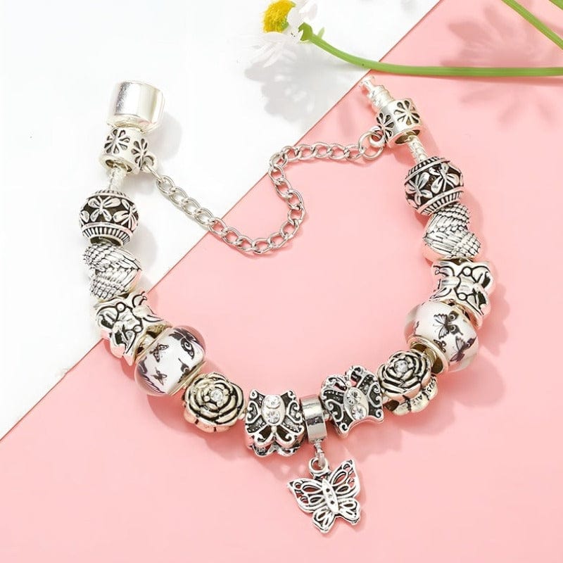 Butterfly Bracelet Charm Unique Leather Bracelets   