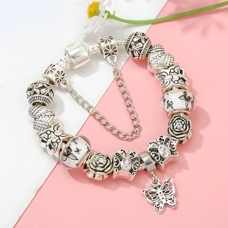 Butterfly Bracelet Charm Unique Leather Bracelets   