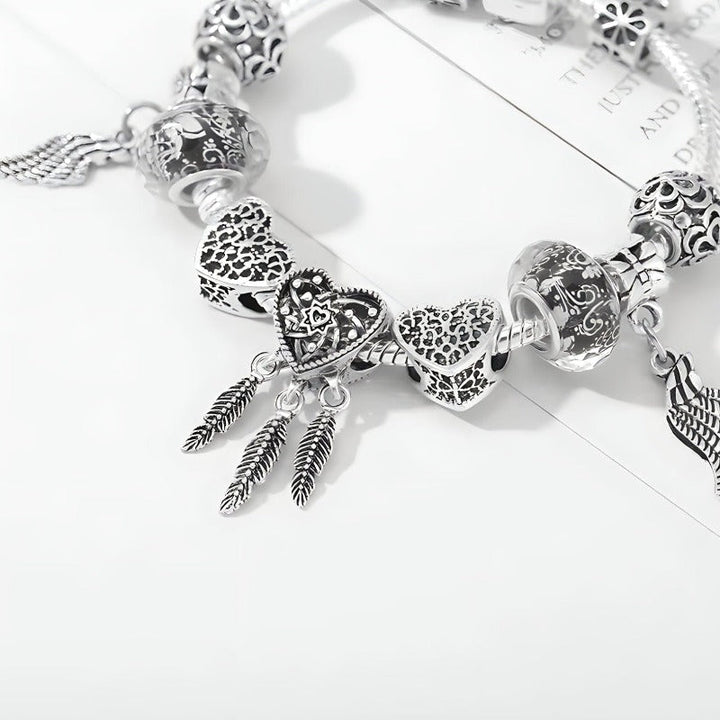 Feather Bracelet Charm Unique Leather Bracelets   