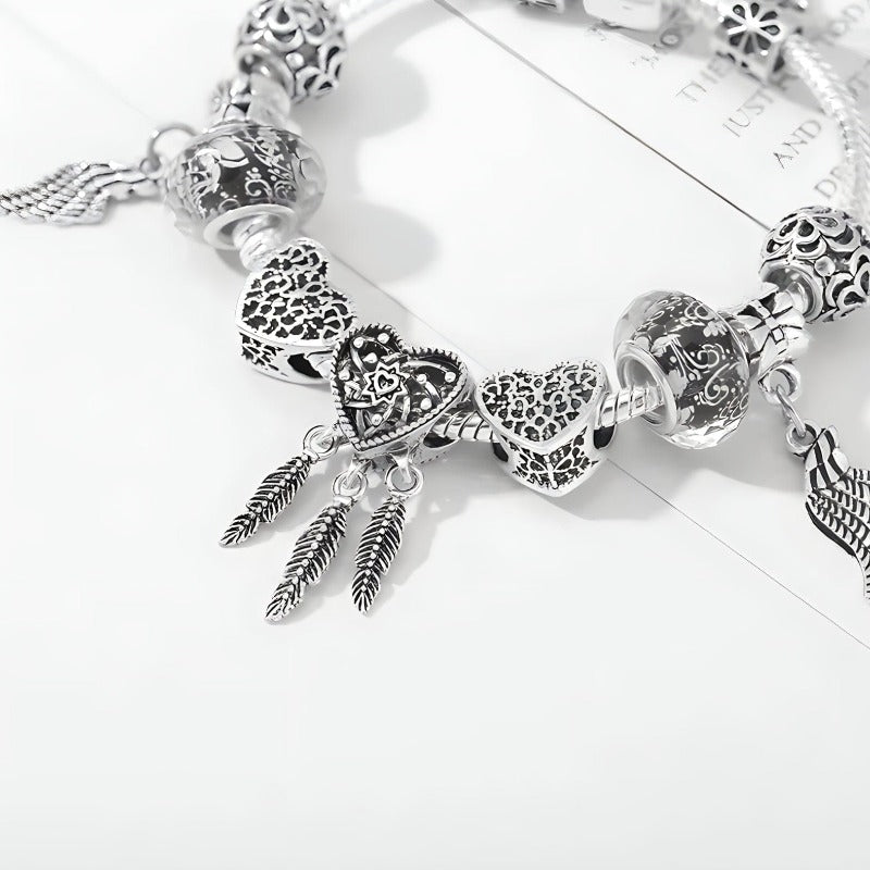 Feather Bracelet bracelet by Unique Leather Bracelets