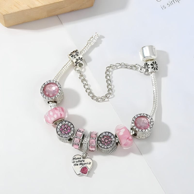 Home Is Where The Heart Is Bracelet bracelet by Unique Leather Bracelets