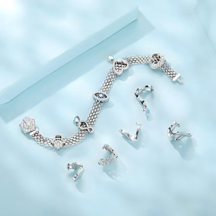 Lotus Clip Charm for Reflex Bracelet bracelet by Unique Leather Bracelets