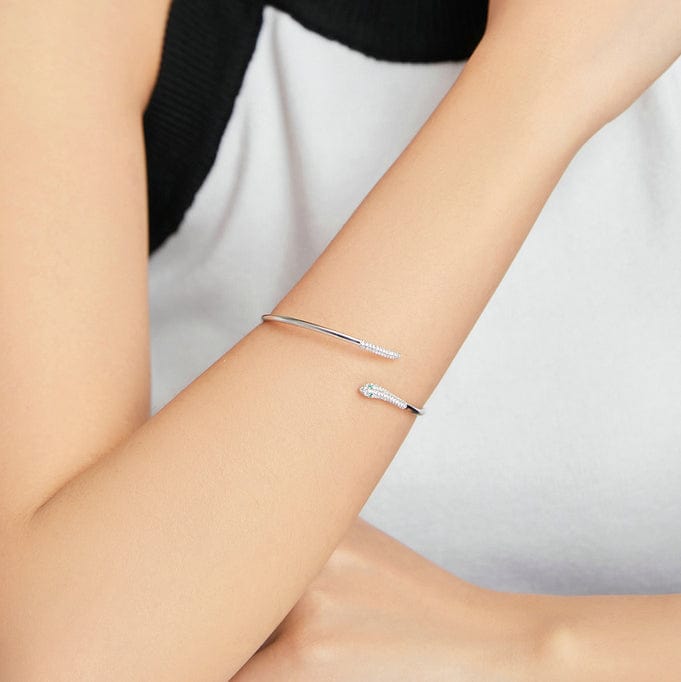 Silver Spirit Snake Cuff Bracelet bracelet by Unique Leather Bracelets