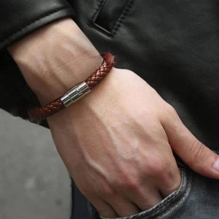 Braided Leather Bracelets bracelet by Unique Leather Bracelets