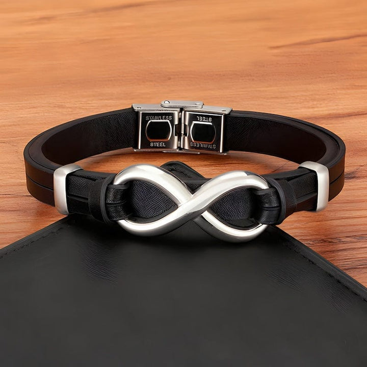 Infinity Symbol Leather Bracelet bracelet by Unique Leather Bracelets