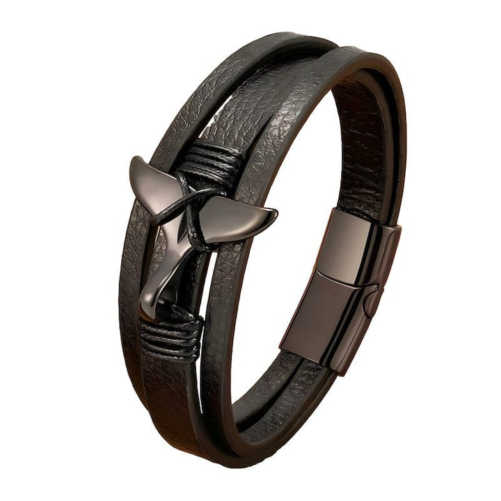 Mermaid Tail Multilayer Leather Bracelet bracelet by Unique Leather Bracelets