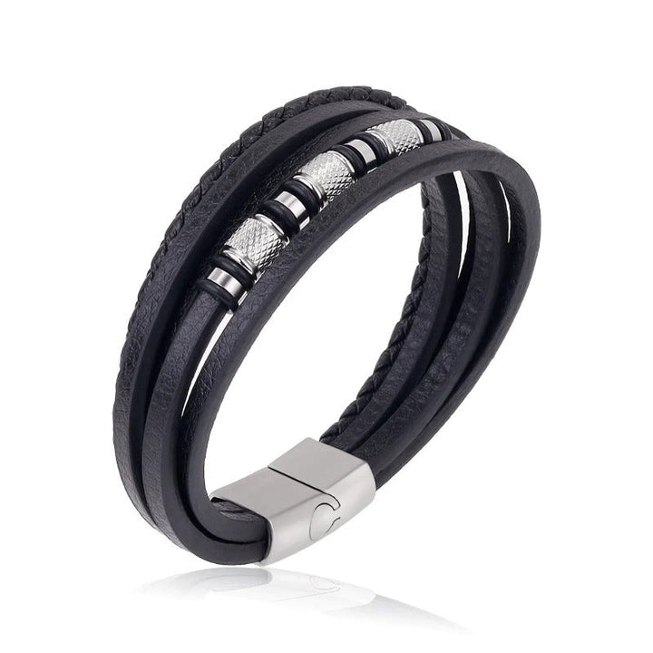 Multilayer Leather Bracelets for Men: Rugged and Refined bracelet by Unique Leather Bracelets