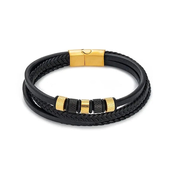 Multilayer Leather Bracelets for Men: Rugged and Refined bracelet by Unique Leather Bracelets