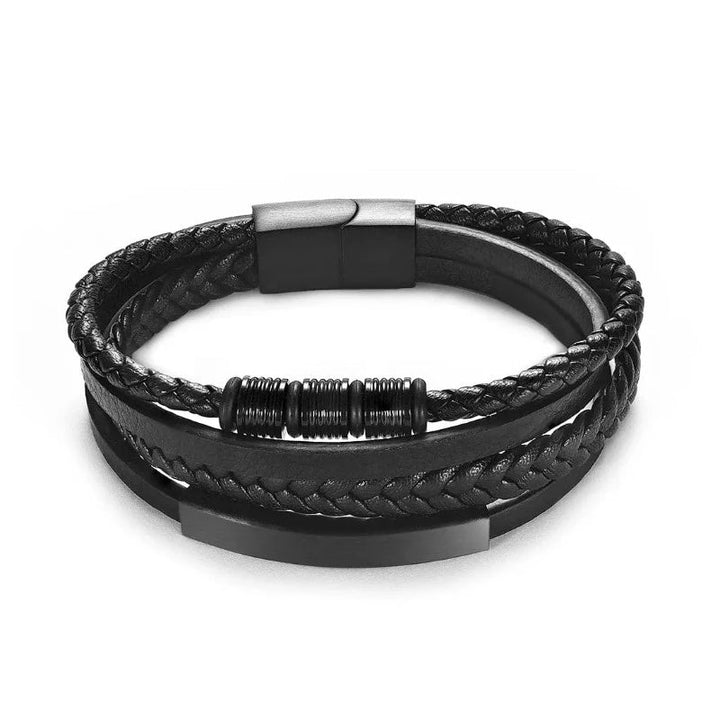 Multilayer Leather Bracelets for Men: Rugged and Refined bracelet by Unique Leather Bracelets
