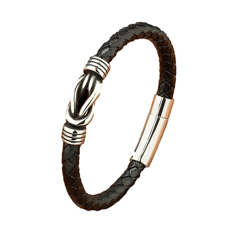 Sport Style Men Woven Leather Bracelet bracelet by Unique Leather Bracelets