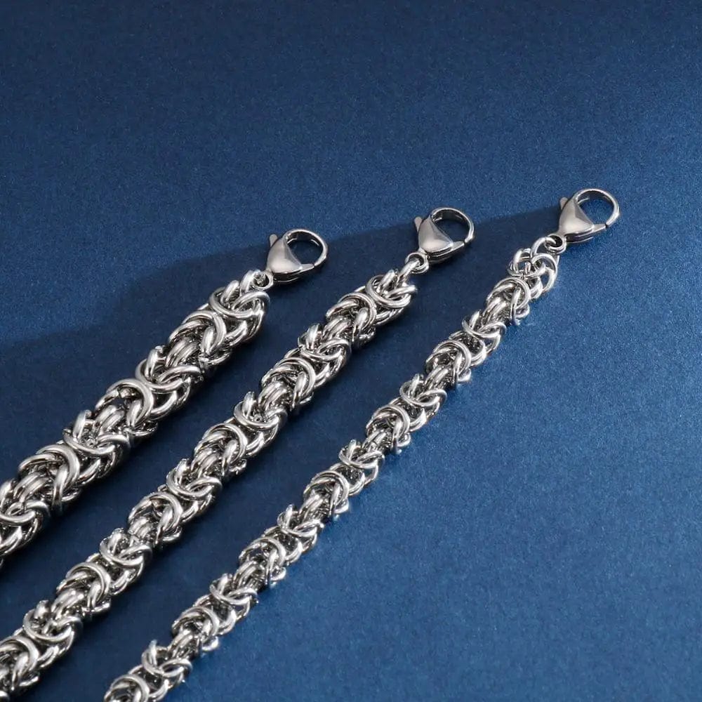 Men's Handmade Stainless Steel Mesh Chain Bracelet - Durable & Stylish bracelet by Unique Leather Bracelets