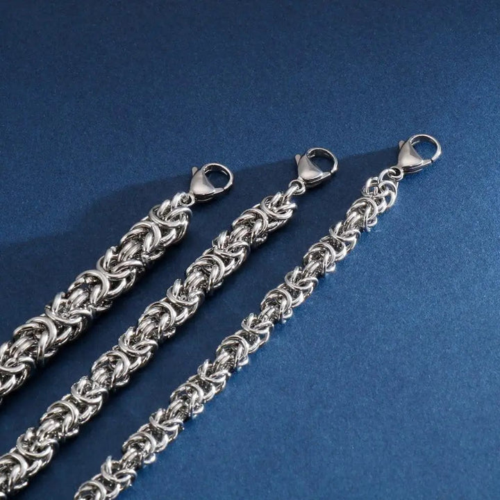 Men's Handmade Stainless Steel Mesh Chain Bracelet - Durable & Stylish bracelet by Unique Leather Bracelets