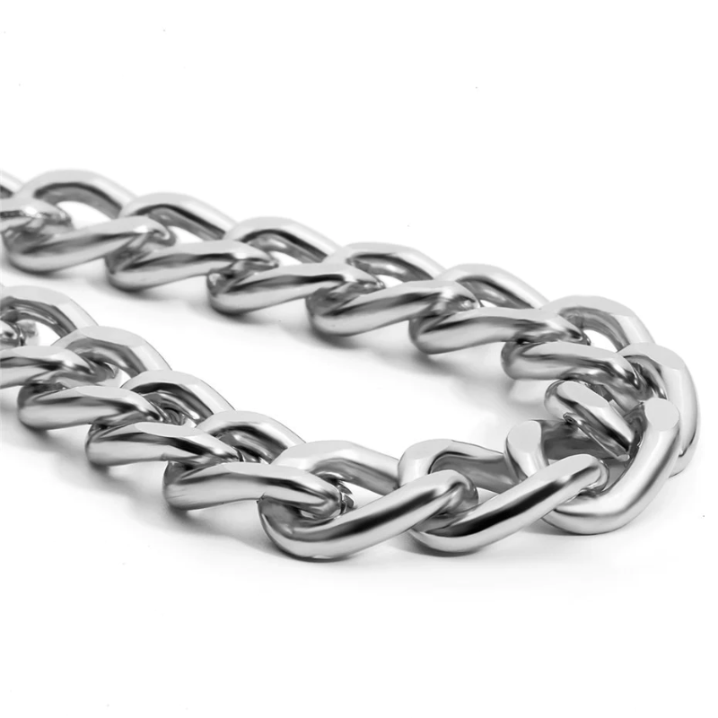 Cuban Link Chain Necklace bracelet by Unique Leather Bracelets