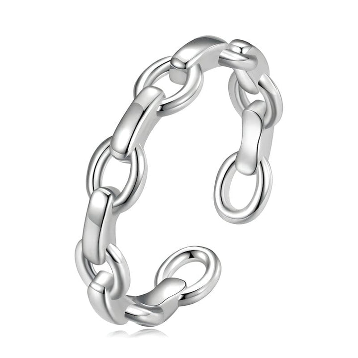 Chain Ring Sterling Silver bracelet by Unique Leather Bracelets