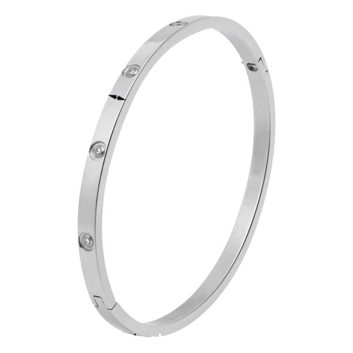 Love Bangle Bracelet Bangle Unique Leather Bracelets Small Silver Narrow