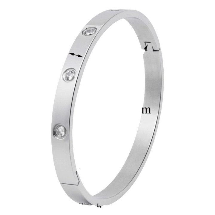 Love Bangle Bracelet Bangle Unique Leather Bracelets Small Silver Standard