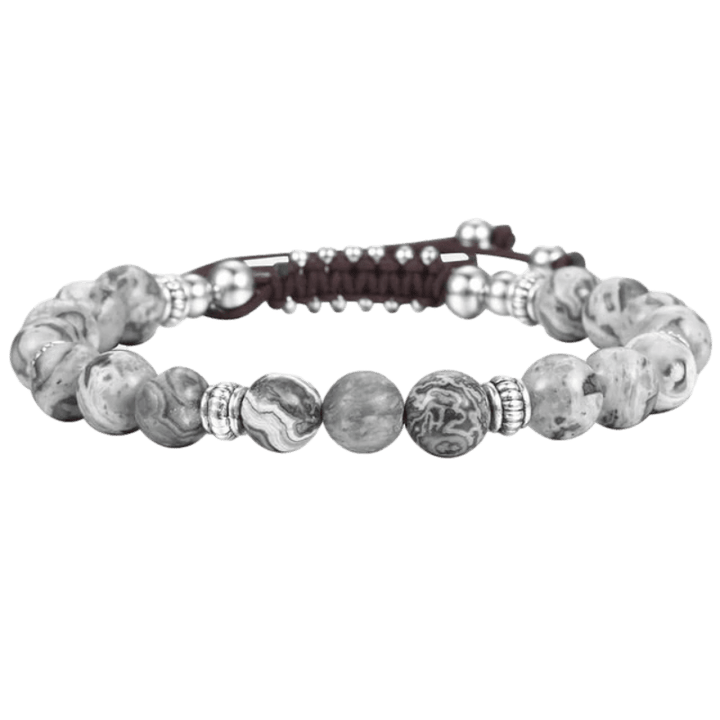 Classic Stone Beaded Bracelets bracelet by Unique Leather Bracelets