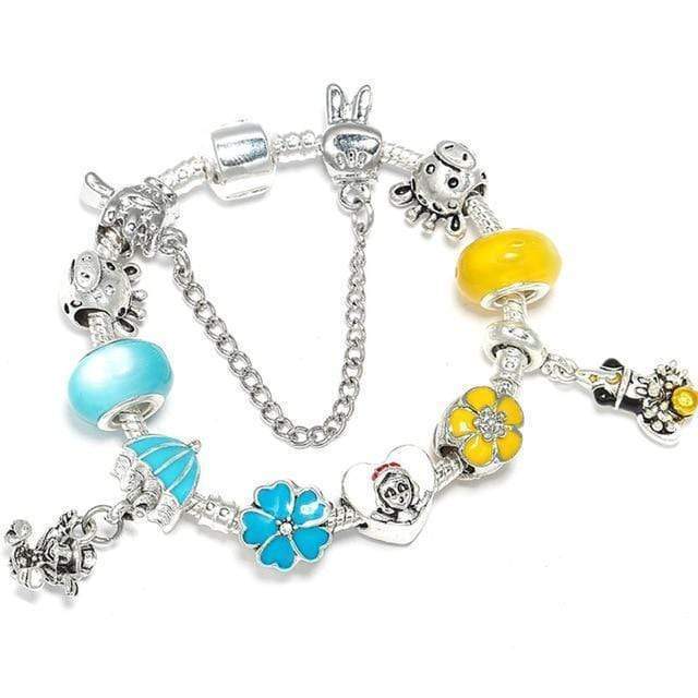 Baby & Child Colourful Charm Bracelet bracelet by Unique Leather Bracelets