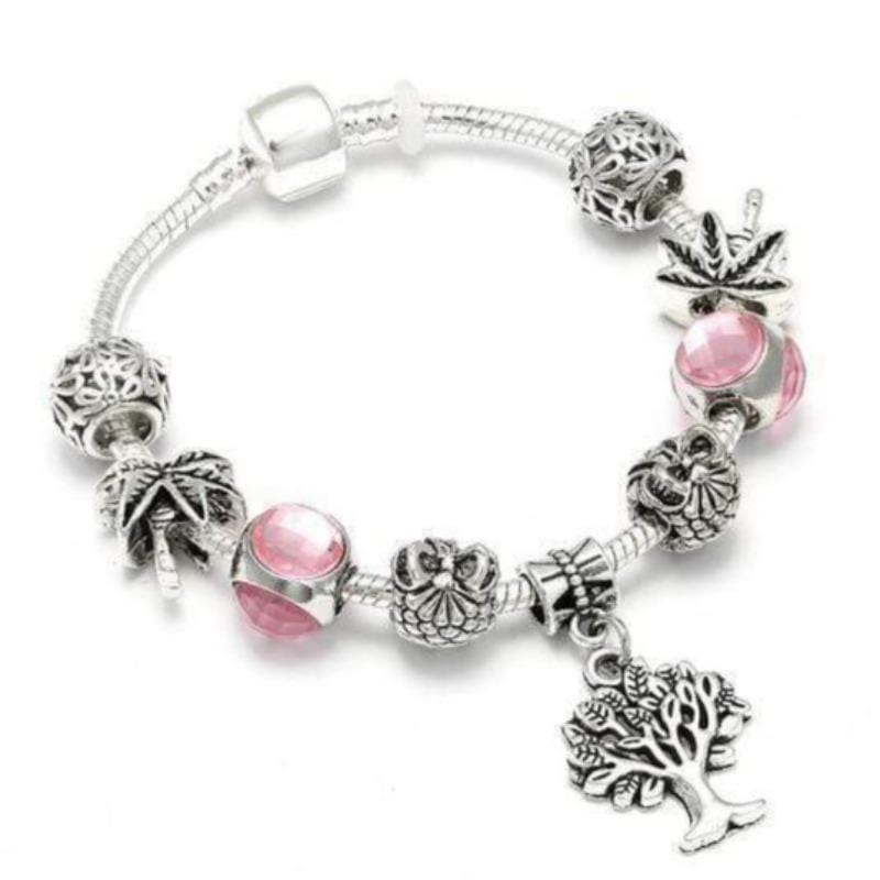 Children's Sparkle Charm Bracelet - Complete Set with Colorful Beads & Charms bracelet by Unique Leather Bracelets