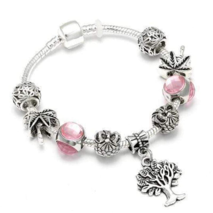 Children's Sparkle Charm Bracelet - Complete Set with Colorful Beads & Charms bracelet by Unique Leather Bracelets