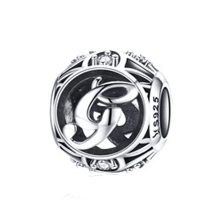 Classic Alphabet Charms bracelet by Unique Leather Bracelets