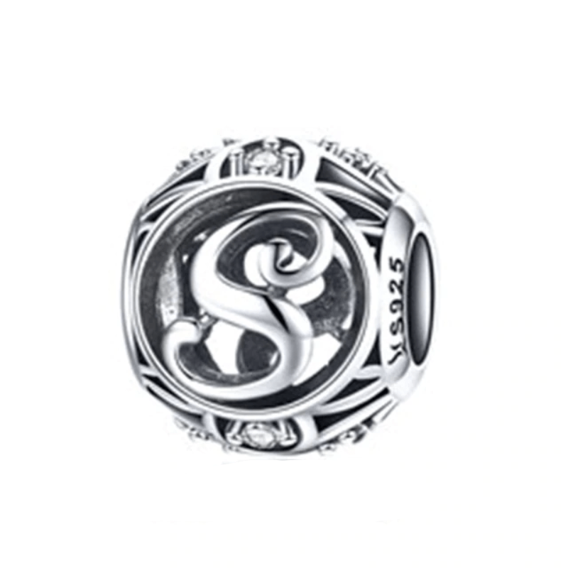 Classic Alphabet Charms bracelet by Unique Leather Bracelets