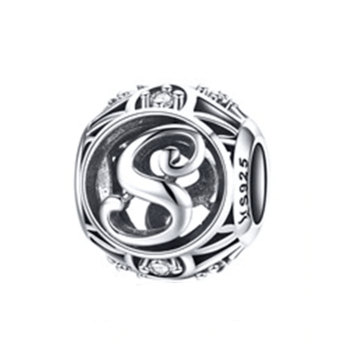 Classic Alphabet Charms bracelet by Unique Leather Bracelets