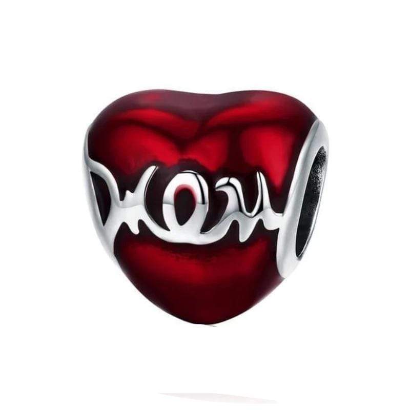 Heart Charms bracelet by Unique Leather Bracelets