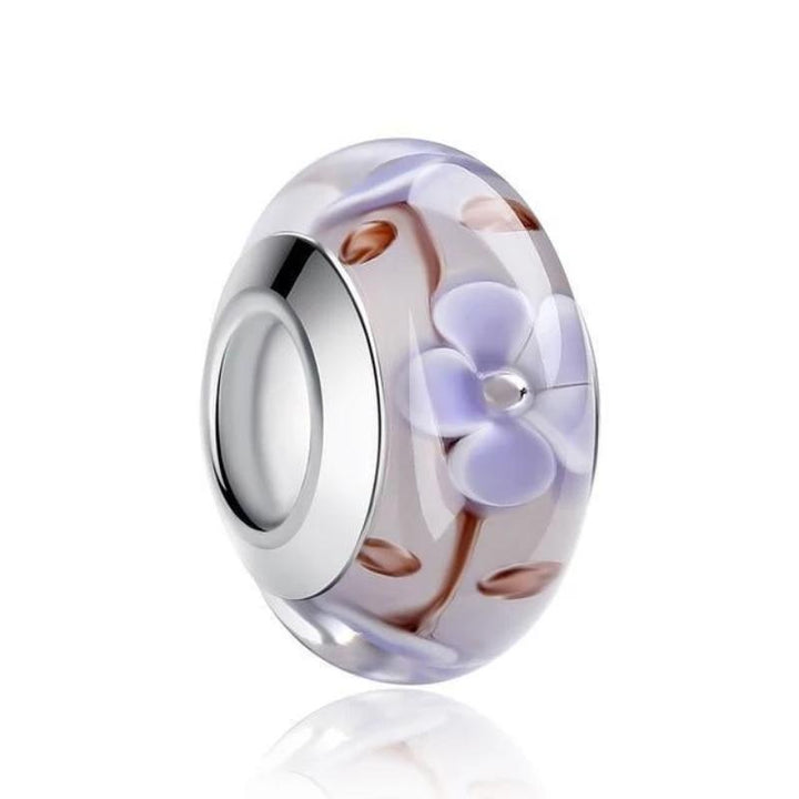 Murano Glass Charm bracelet by Unique Leather Bracelets