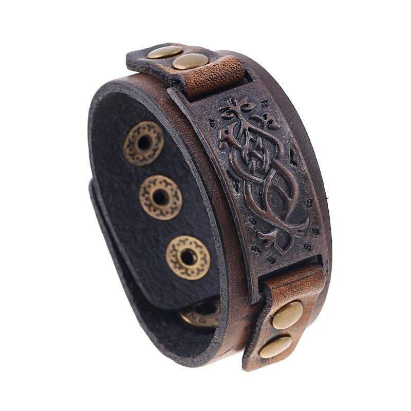 Vintage Rustic Leather Bracelet bracelet by Unique Leather Bracelets
