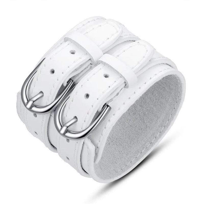 Vintage Wide Leather Bracelet bracelet by Unique Leather Bracelets