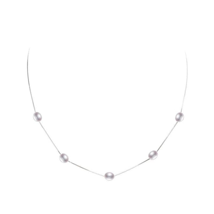 Womens Natural Freshwater Multi Pearl Necklace bracelet by Unique Leather Bracelets