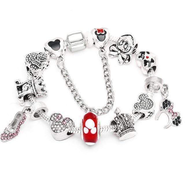 Kids Kitten Bracelet Charm Unique Leather Bracelets Silver/A21 16cm 