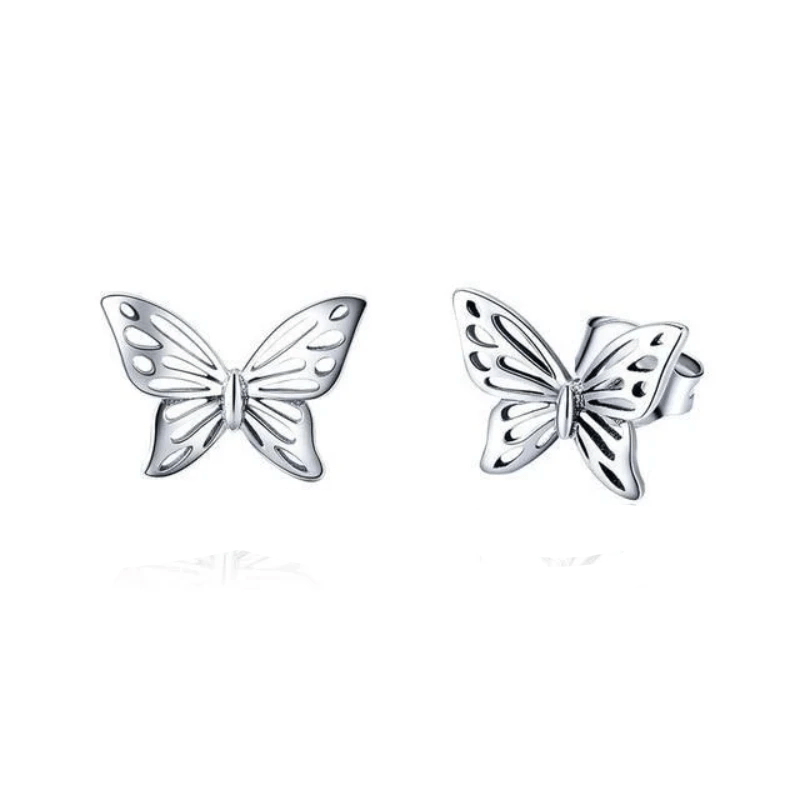 Flying Butterfly Stud Earrings bracelet by Unique Leather Bracelets